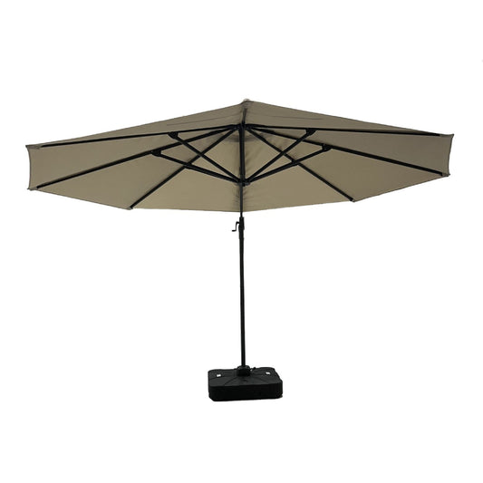 The Outdoor Institute Roma 11' Hanging Umbrella with Base - Gray