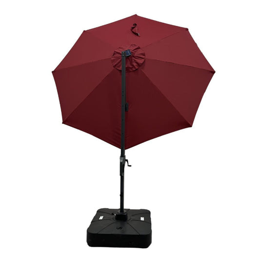 The Outdoor Institute Roma Hanging LED Light Umbrella - Red/Black