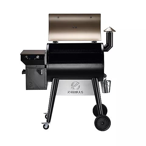 Parrilla ahumadora de pellets de madera ZPG7002C 8 en 1 para barbacoa digital + 2 PELLETS DE MADERA - 40 LIBRAS