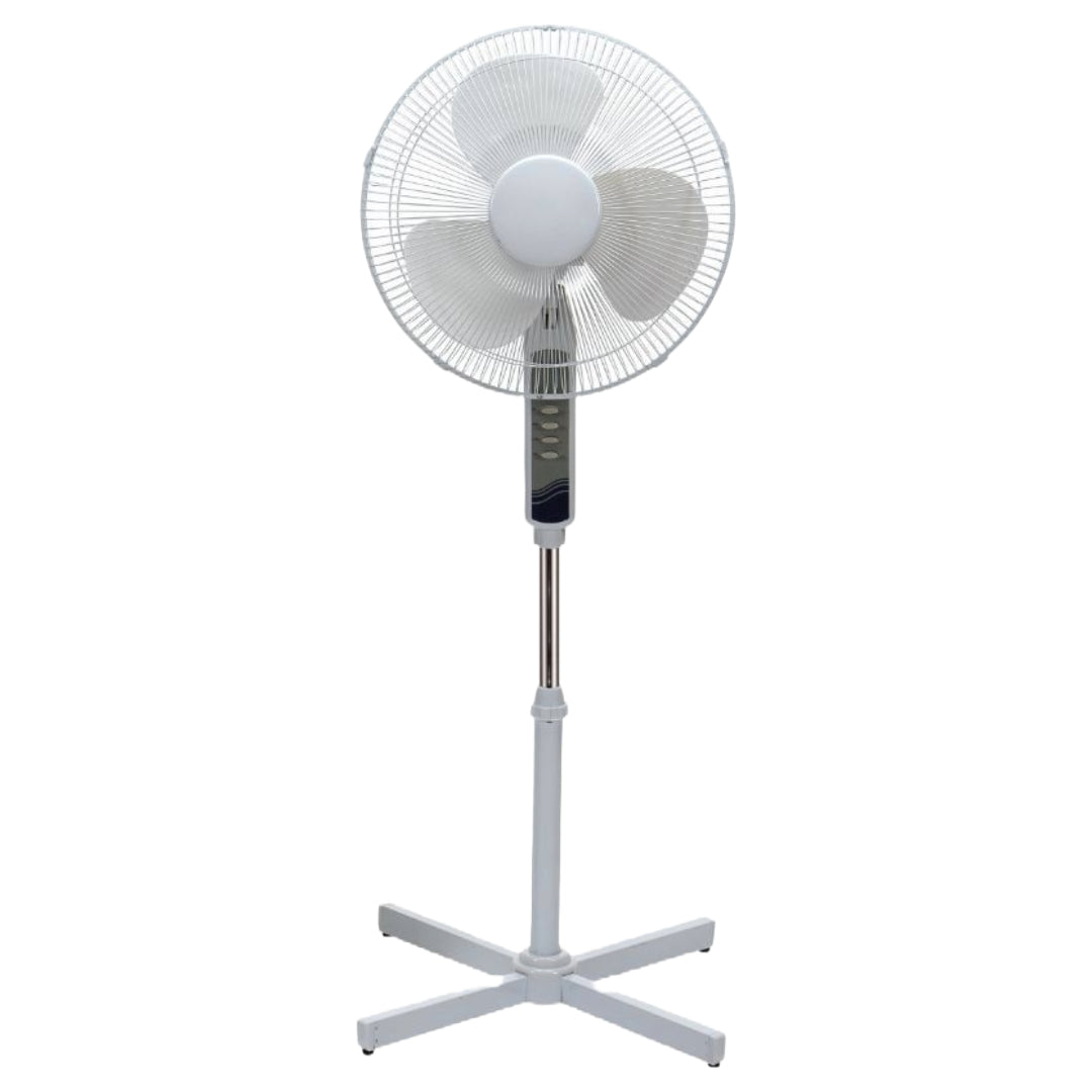 Ventilador de pie Best Home de 16" y 3 velocidades, color blanco