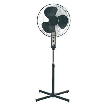 Ventilador de pie Best Home de 16" y 3 velocidades, color negro