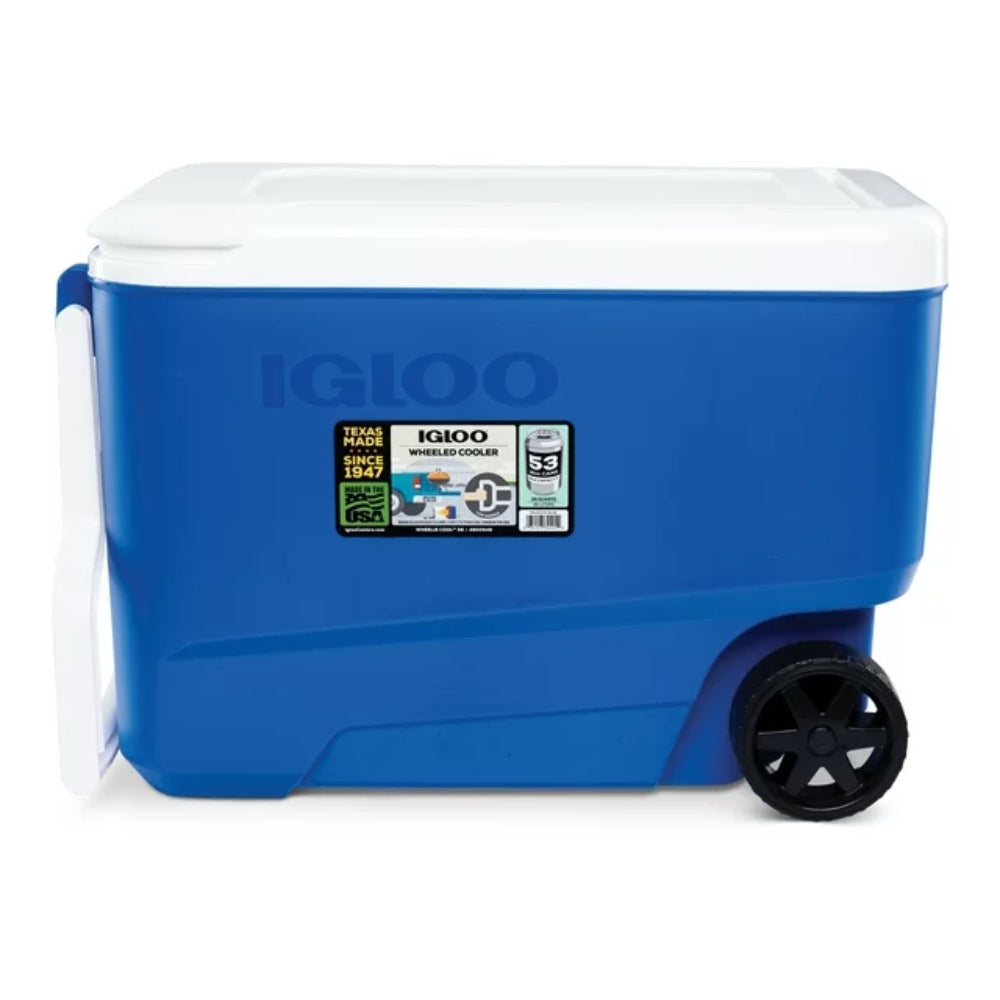 Bundle: Igloo Wheelie 38 Quart Cooler  + Alpine Cuisine BBQ-RS18 Charcoal Grill with wheels - Black + Liaoning Lucky Johnny Hammock