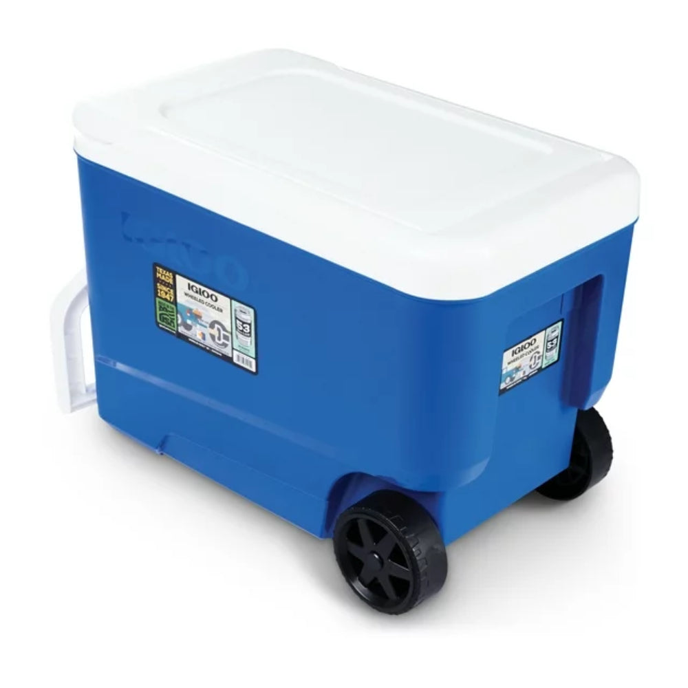 Bundle: Igloo Wheelie 38 Quart Cooler  + Alpine Cuisine BBQ-RS18 Charcoal Grill with wheels - Black + Liaoning Lucky Johnny Hammock