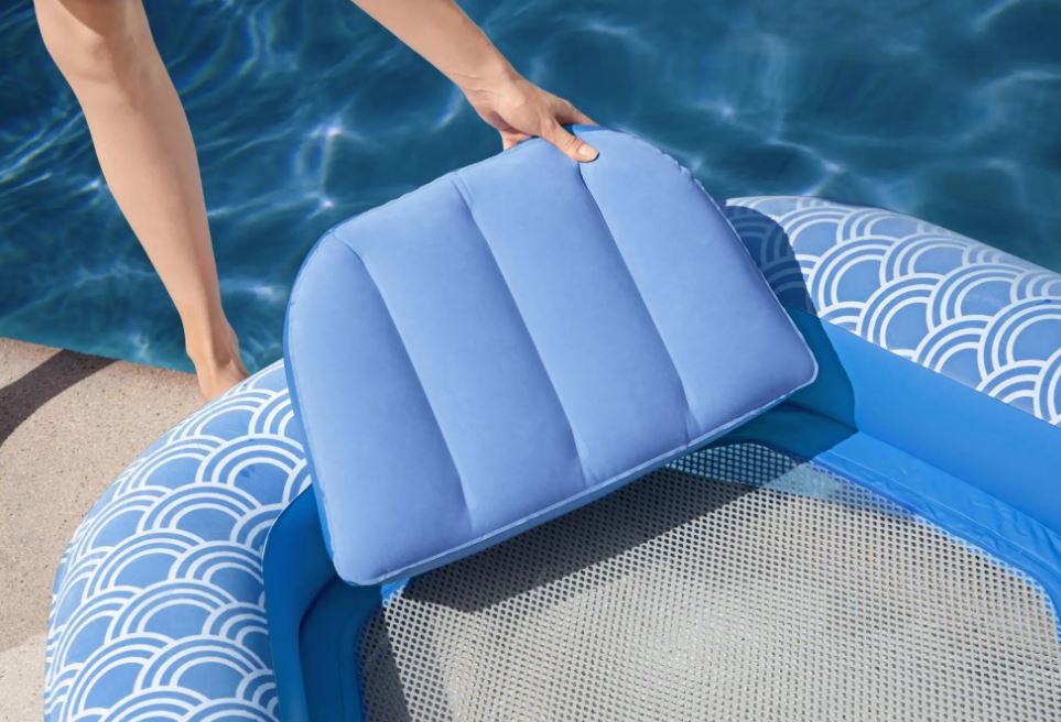 Flotador de piscina Bestway Comfort Plush con portavasos