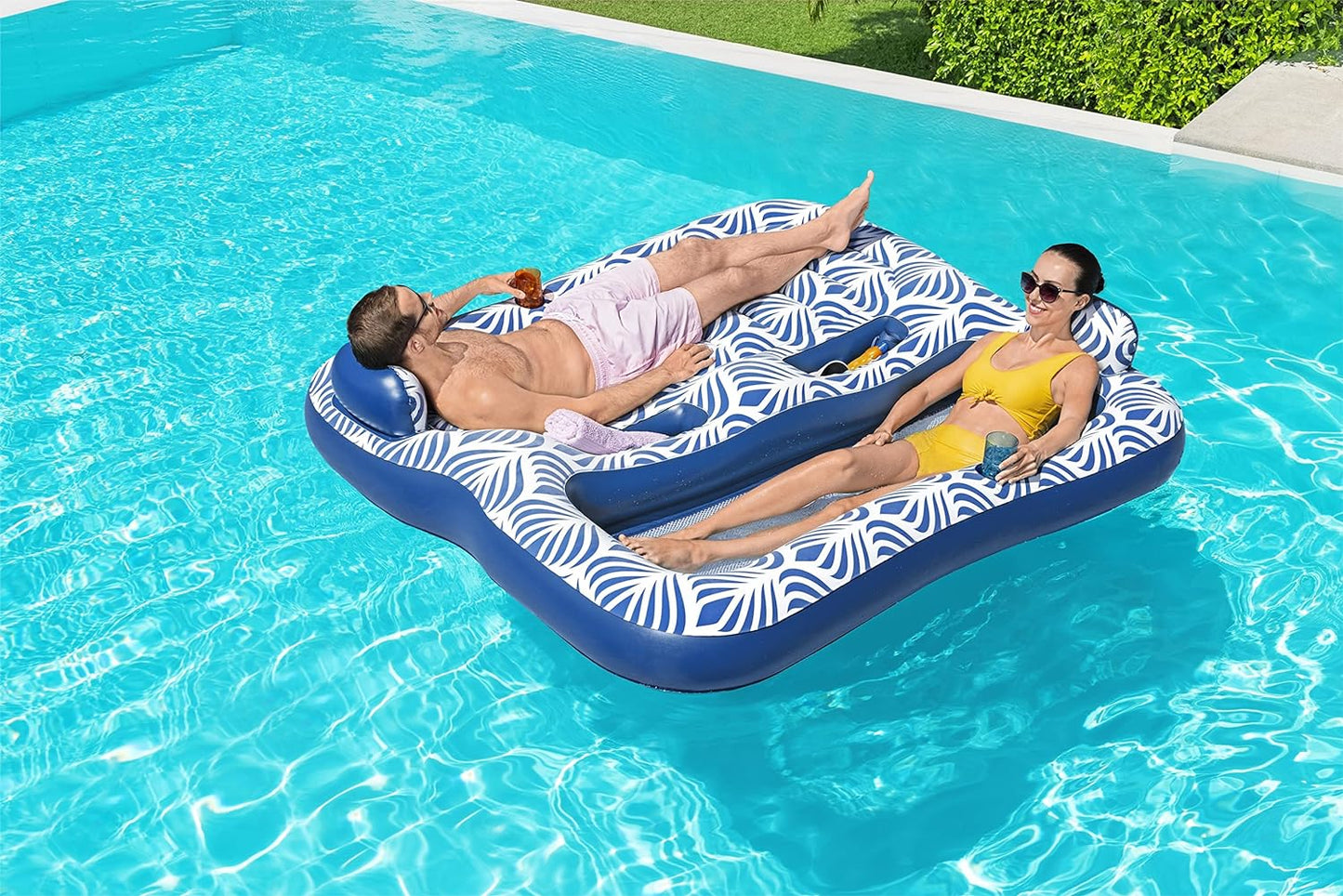 Flotador de piscina doble Bestway Comfort Plush para 2 personas