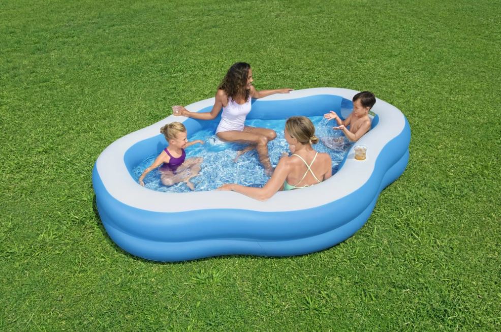 Bestway H2OGO! Splashview 8' Inflatable Kiddie Pool with See-Through Window