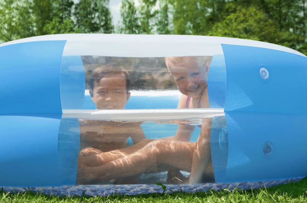 Bestway H2OGO! Splashview 8' Inflatable Kiddie Pool with See-Through Window