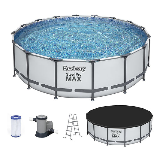 Bestway Steel Pro MAX 16' X 48" Above Ground Pool Set Round