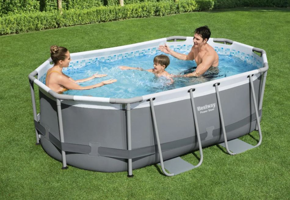 Piscina elevada ovalada Bestway Power Steel de 10' x 6'7" x 33"