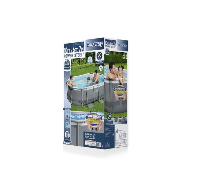 Bestway Power Steel 10' x 6'7" x 33" Oval Above Ground Pool Set