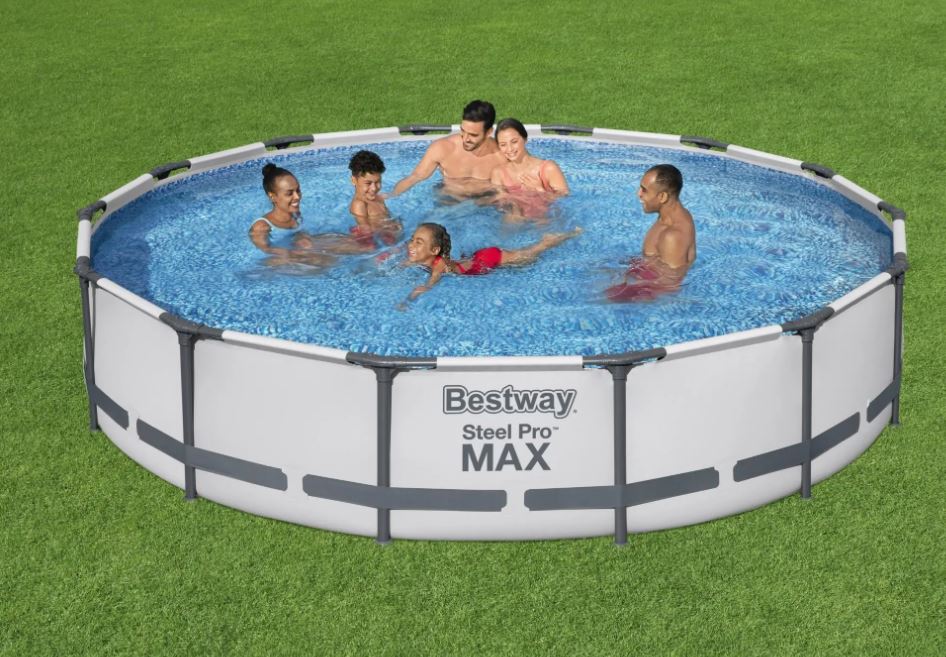 Bestway Steel Pro MAX 14' x 33" Above Ground Round Pool Set with 530gal Filter Pump