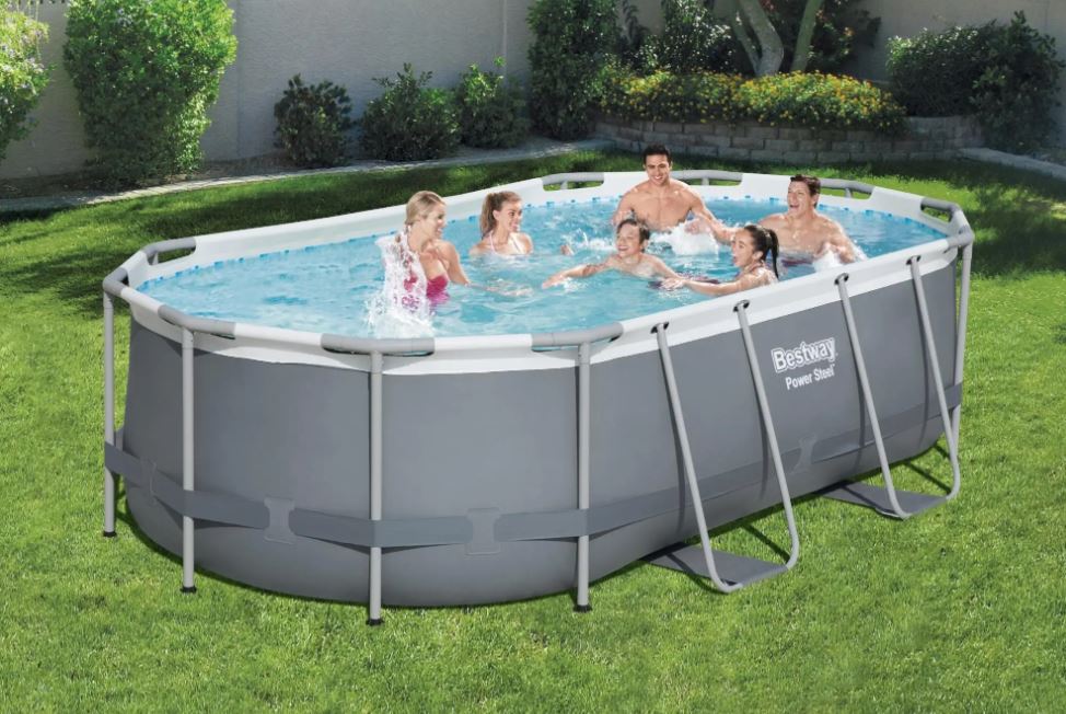 Piscina elevada Bestway Power Steel de 14' x 8'2" x 39,5"