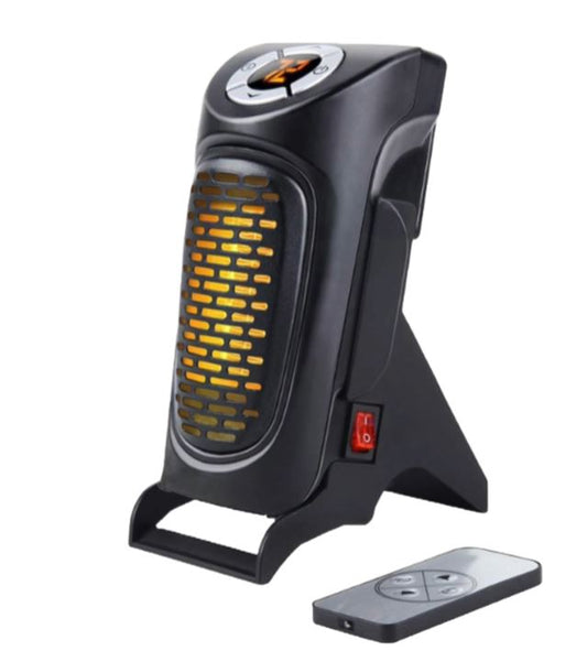 Appliance Basics HT1207 350W Digital Plug-In and Desktop Heater with Remote Control - Black - Curacao
