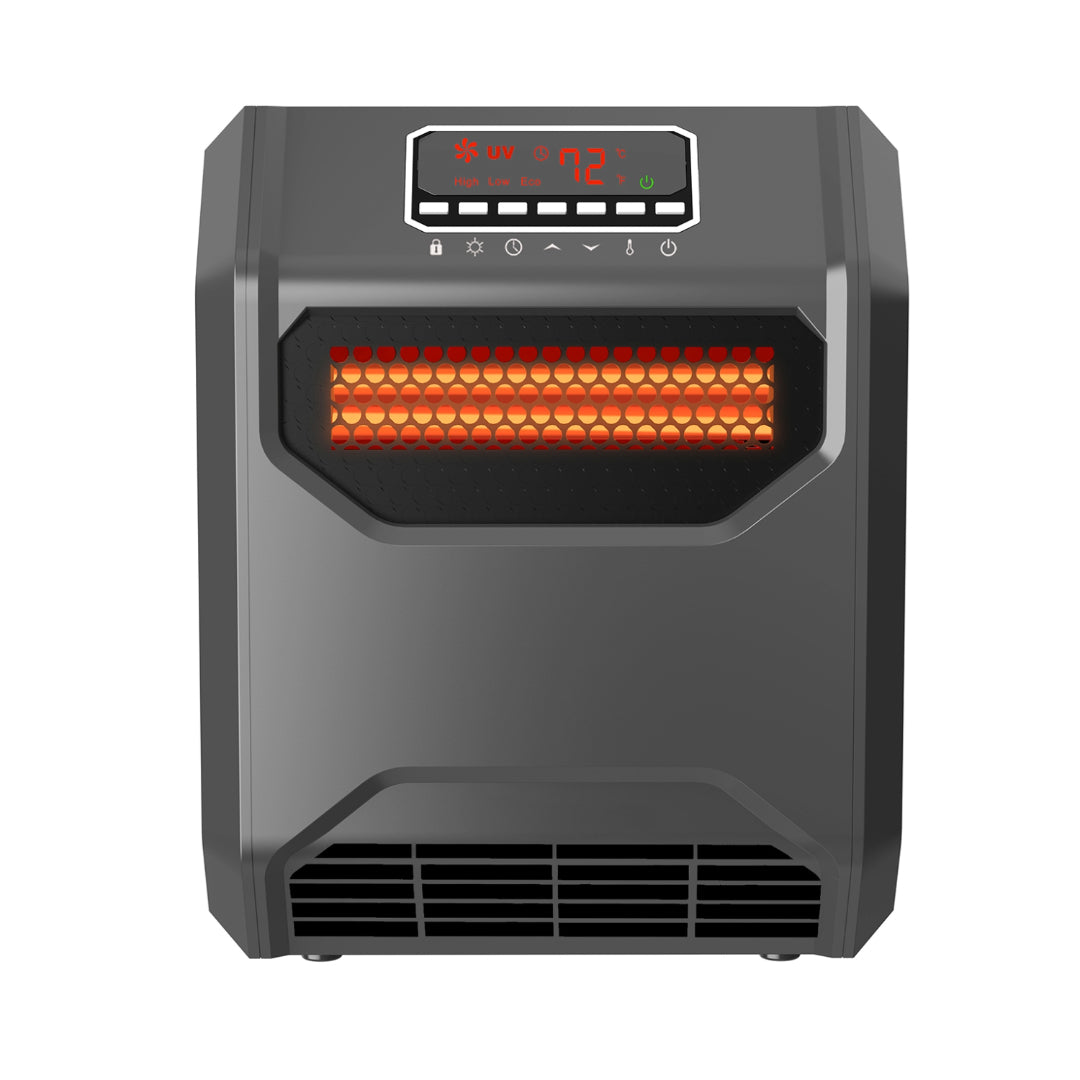 Lifesmart Infrared Quartz Heater with Front Intake Vent and UV