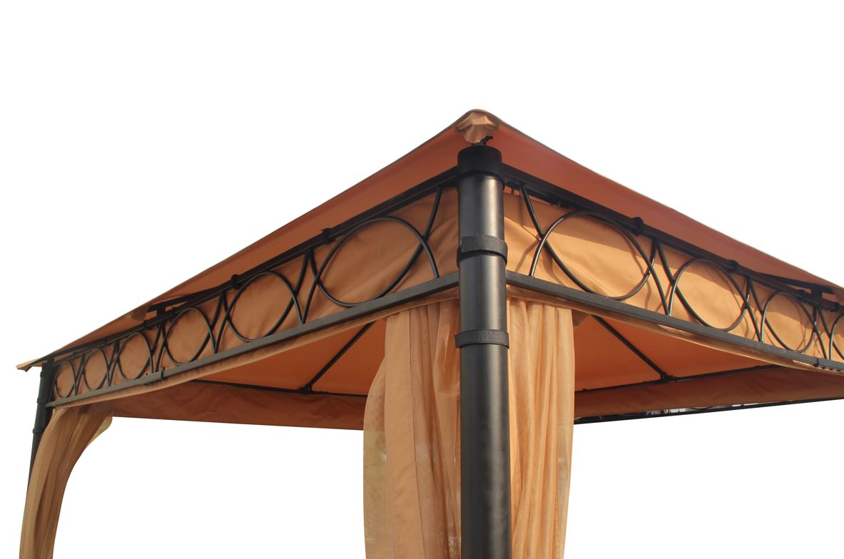 Steel Gazebo with Mosquito Net