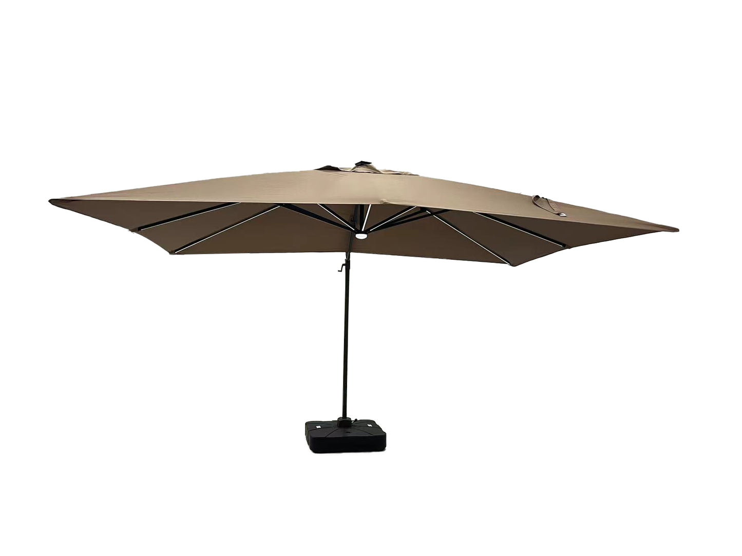 The Outdoor Institute TOI Rama 10 ft x 13 ft Solar Umbrella with Base