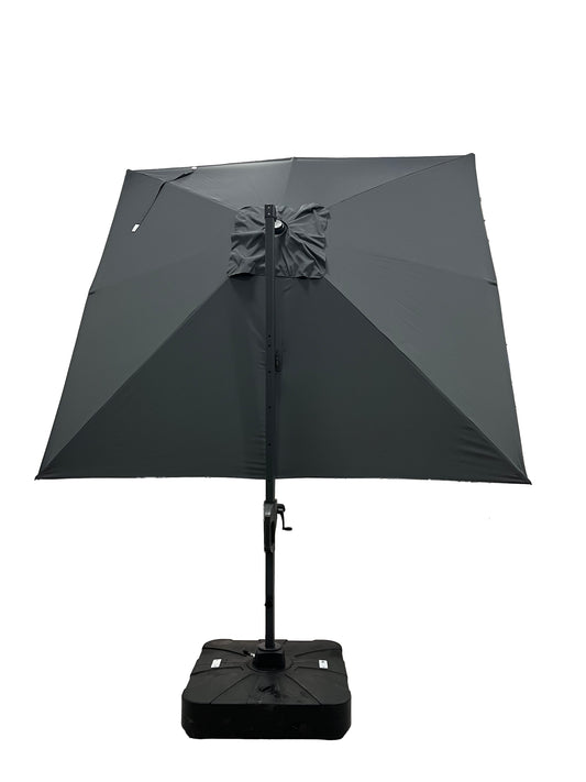 The Outdoor Institute Roma Hanging Umbrella with Base - Black