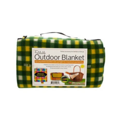 Soft Fleece Foldable Outdoor Blanket