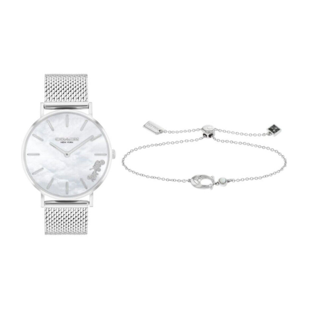 Reloj Coach Perry de acero inoxidable para mujer de 36 mm