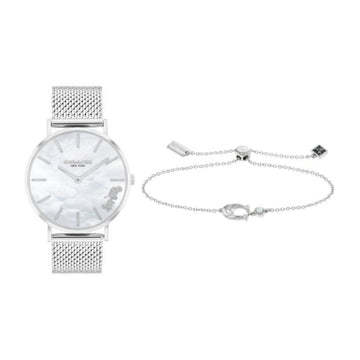Reloj Coach Perry de acero inoxidable para mujer de 36 mm