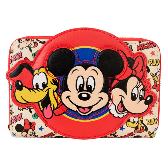 Disney Mickey and Friends Classic Zip Around Wallet - Red