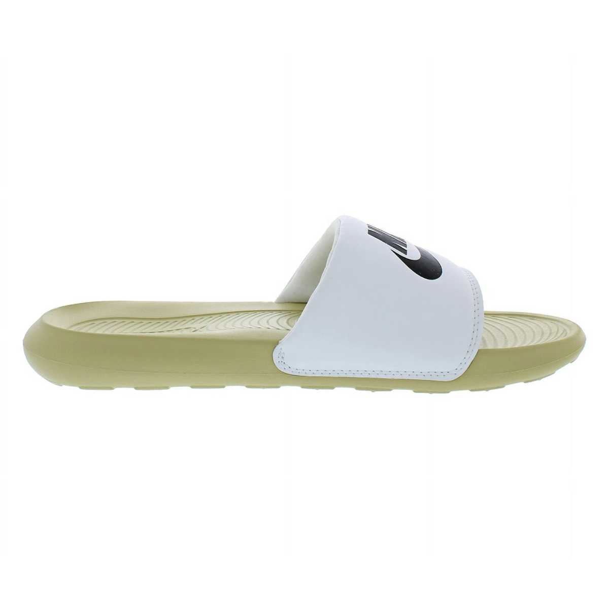 Nike Men's Victori Slides (Size 13) - White/Wheat Grass