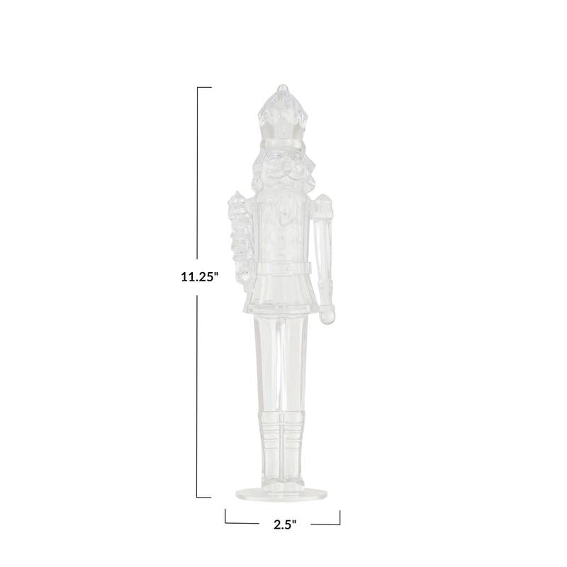 Creative Co-op Nutcracker Sculpture - Clear