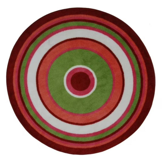 L.A Rugs 4'3" x 4'3" Fun Time Concentric 3 Round Area Rug