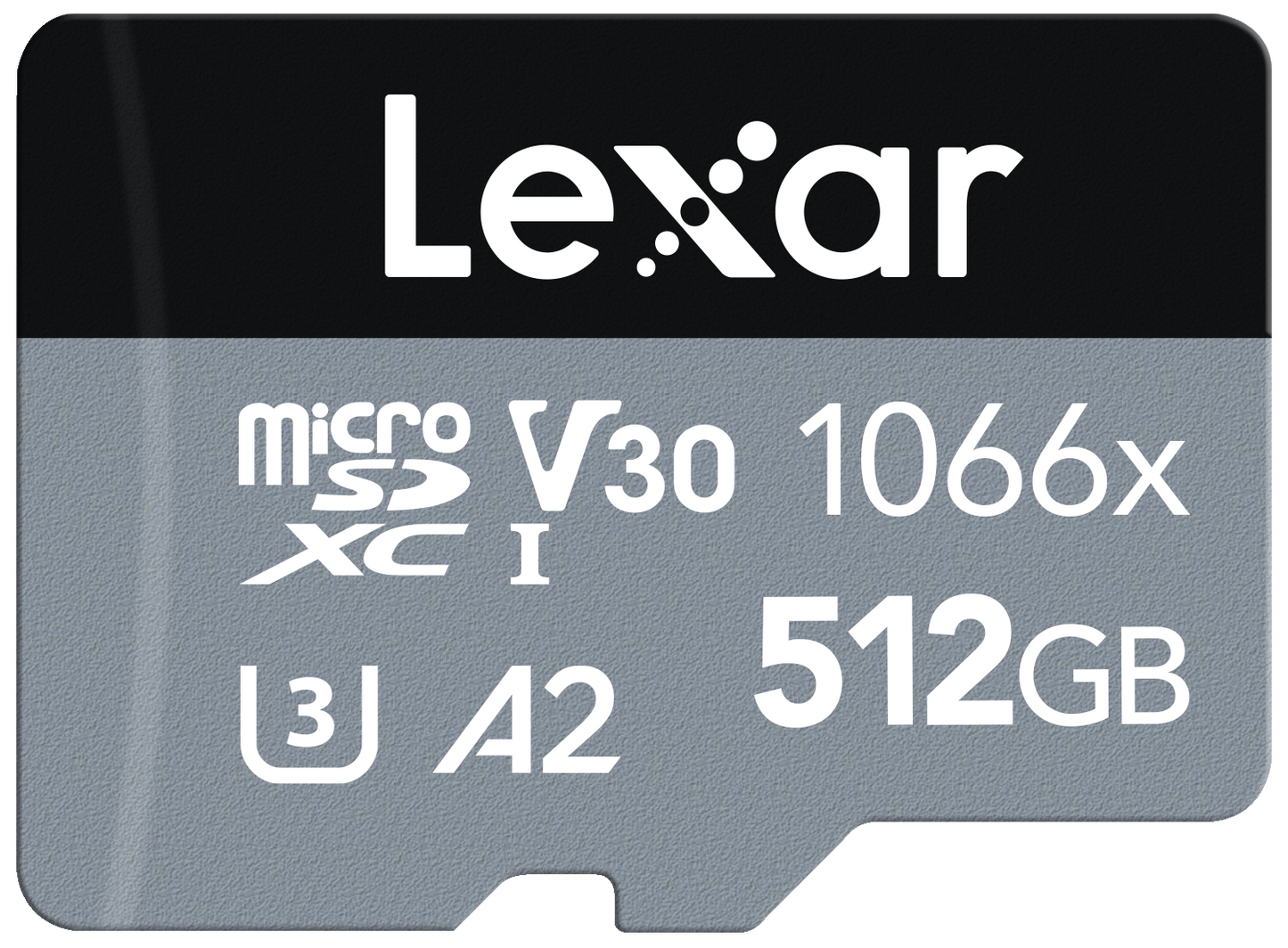 Lexar Professional Lms1066512Gb 512Gb 1066X Uhs-I Microsdxc Memory Card with Sd Adapter - Silver