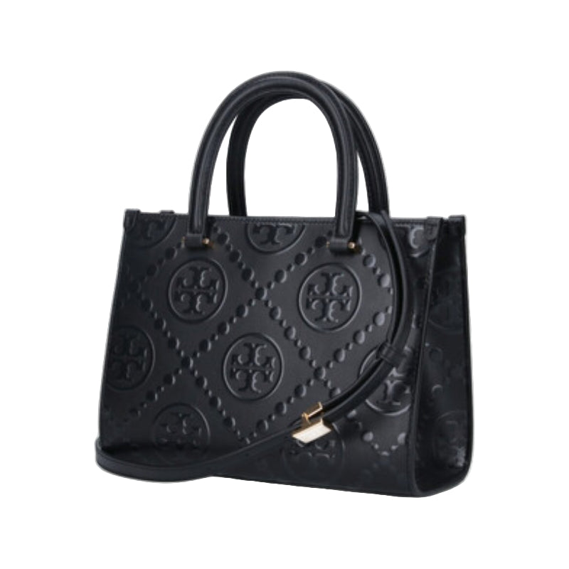 Tory Burch Monogram Medium Tote Bag - Black
