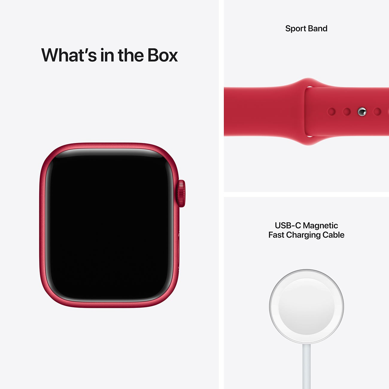 Apple Watch Series 7 (GPS) 45mm (PRODUCT RED) Aluminum Case with (PRODUCT RED) Sport Band