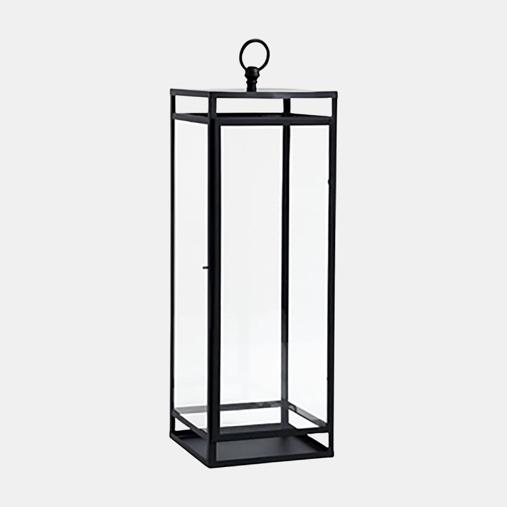 Sagebrook Home Contemporary 30" Metal Lantern - Black