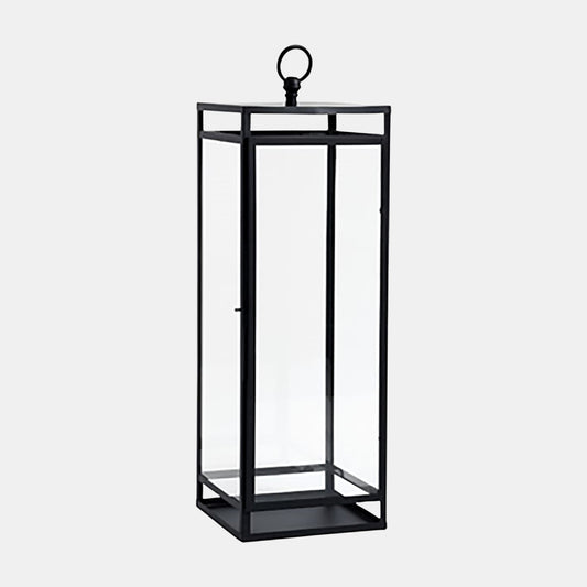 Farol de metal contemporáneo de 30" de Sagebrook Home, color negro