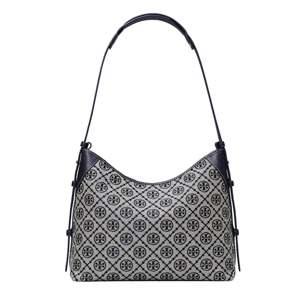 Tory Burch Monogram Medium Shoulder Bag - Gray/Black