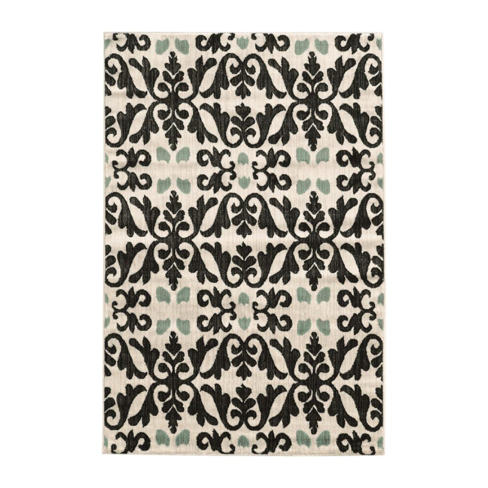 Linon Elegance Indoor Medallion Area Rug, Ivory