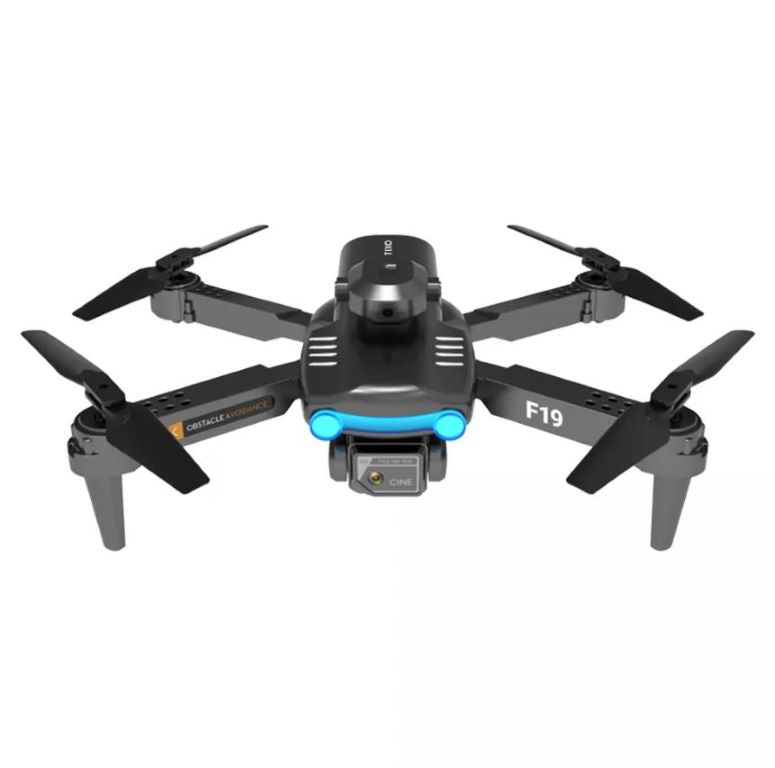 Dron GPS Contixo F19 con control remoto, color negro y plateado 