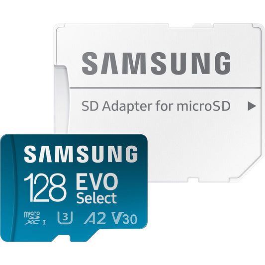 Samsung 128GB EVO Select microSDXC Card with SD Adapter