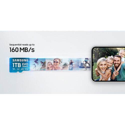 Samsung 128GB EVO Select microSDXC Card with SD Adapter