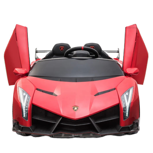 BBJ Toys R/C Licensed Lamborghini Veneno Kids Electric Two Seats Ride Car
