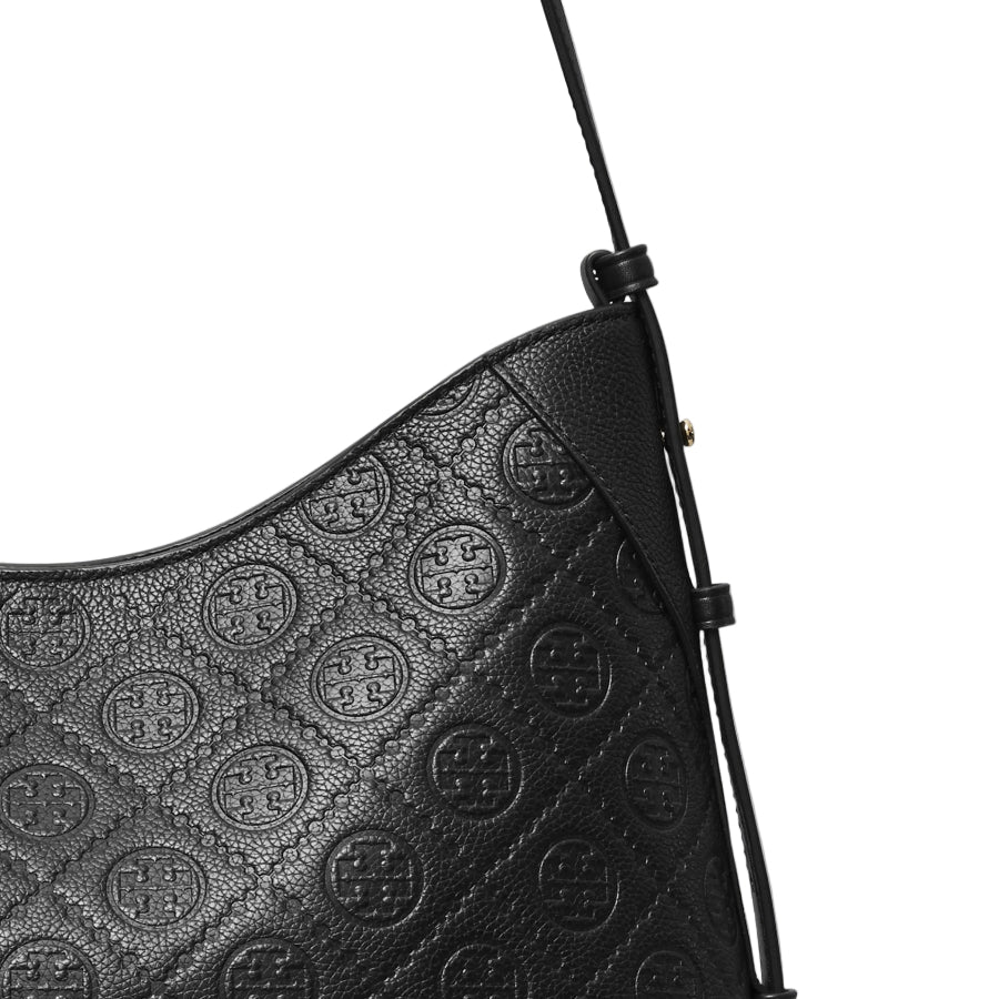 Tory Burch Pebble T Messenger Bag - Black