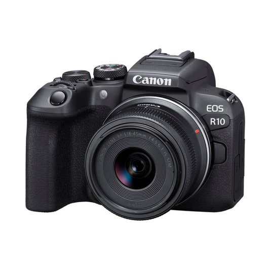 Canon EOS R10 24.2 MP Mirrorless Camera with RF-S18-45 f/4.5-6.3 IS STM Lens Content Creator Kit - Black