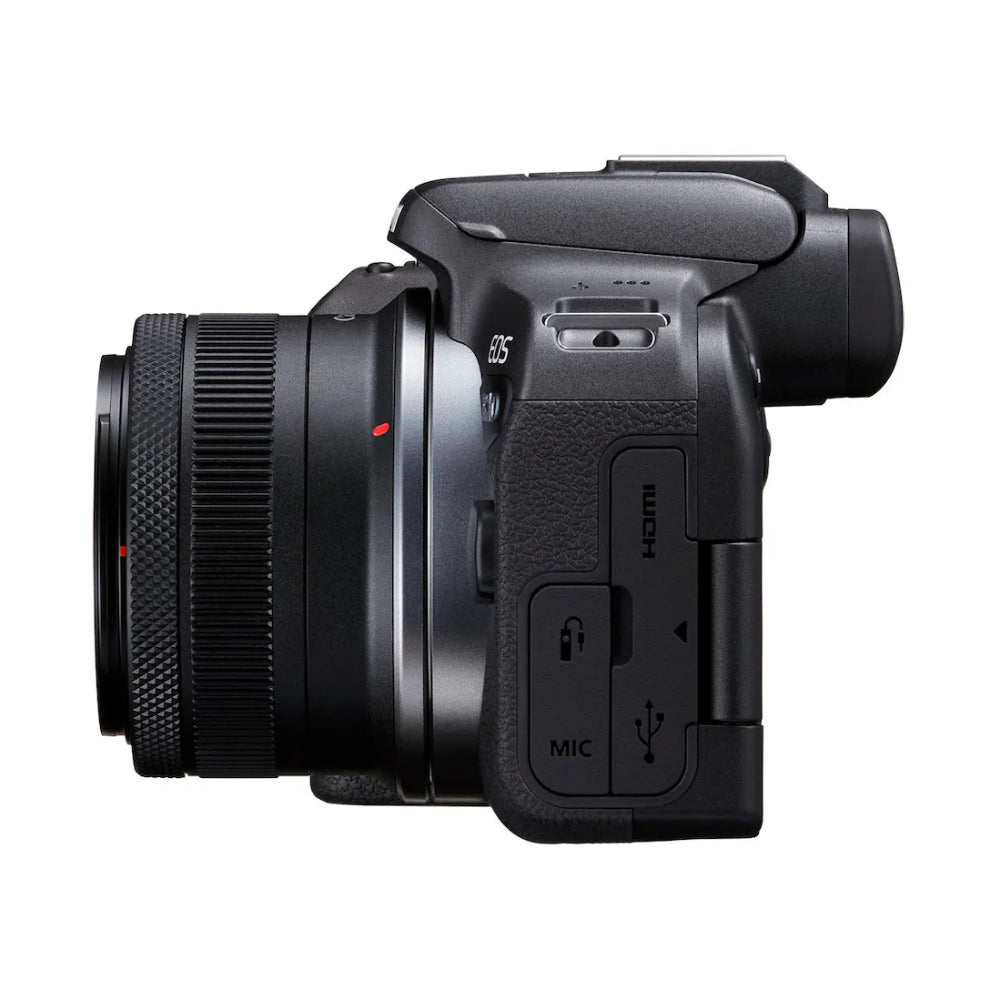 Canon EOS R10 24.2 MP Mirrorless Camera with RF-S18-45 f/4.5-6.3 IS STM Lens Content Creator Kit - Black