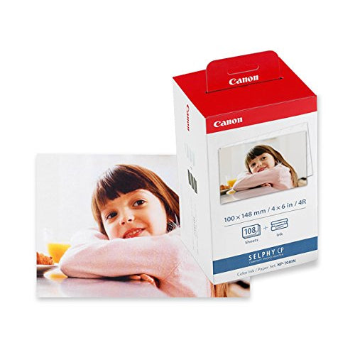 Canon KP-108IN Ink/Paper Set for Selphy Printer