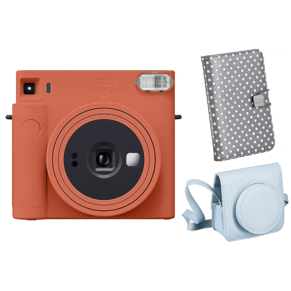 Fujifilm Instax SQ1 Instant Film Camera + Photo Album and Camera Case