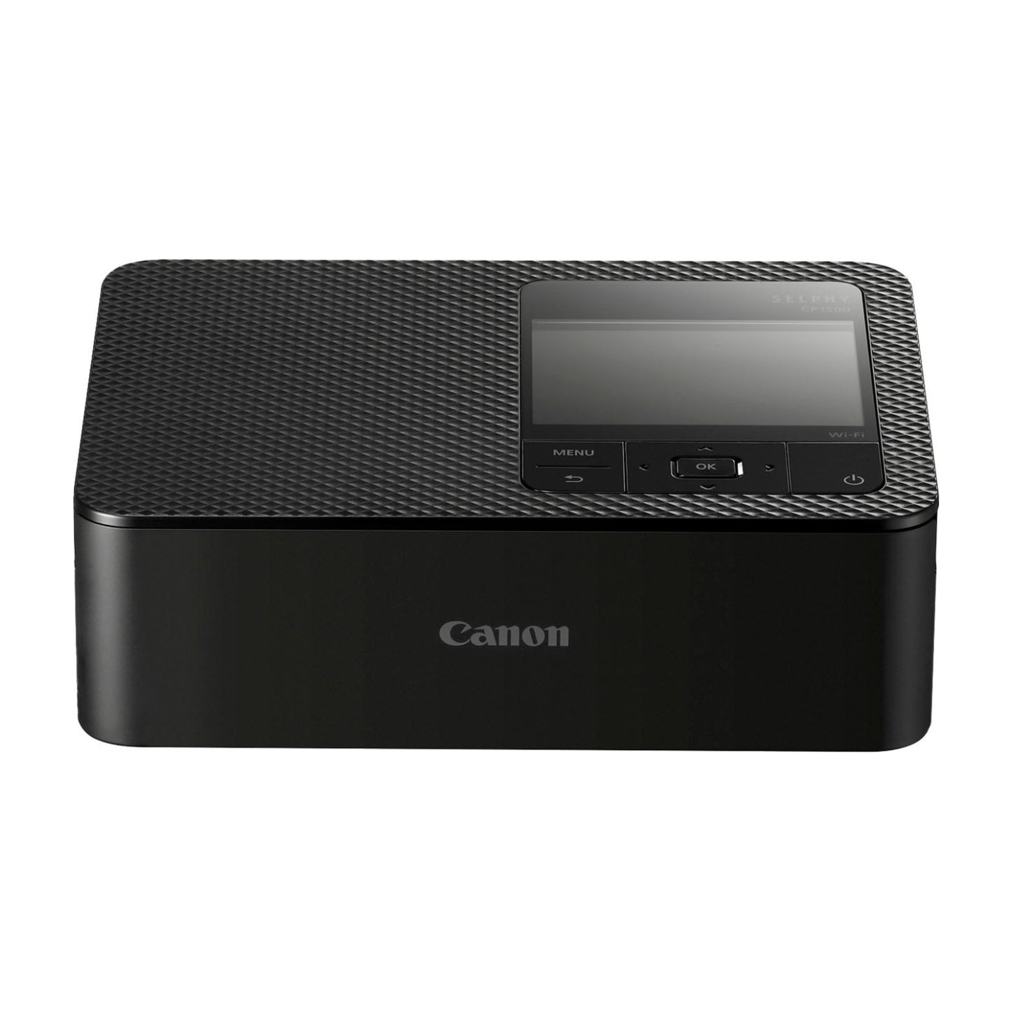 Canon - Impresora fotográfica compacta SELPHY CP1500 - Negra + Canon - Juego de papel y tinta de color RP-108