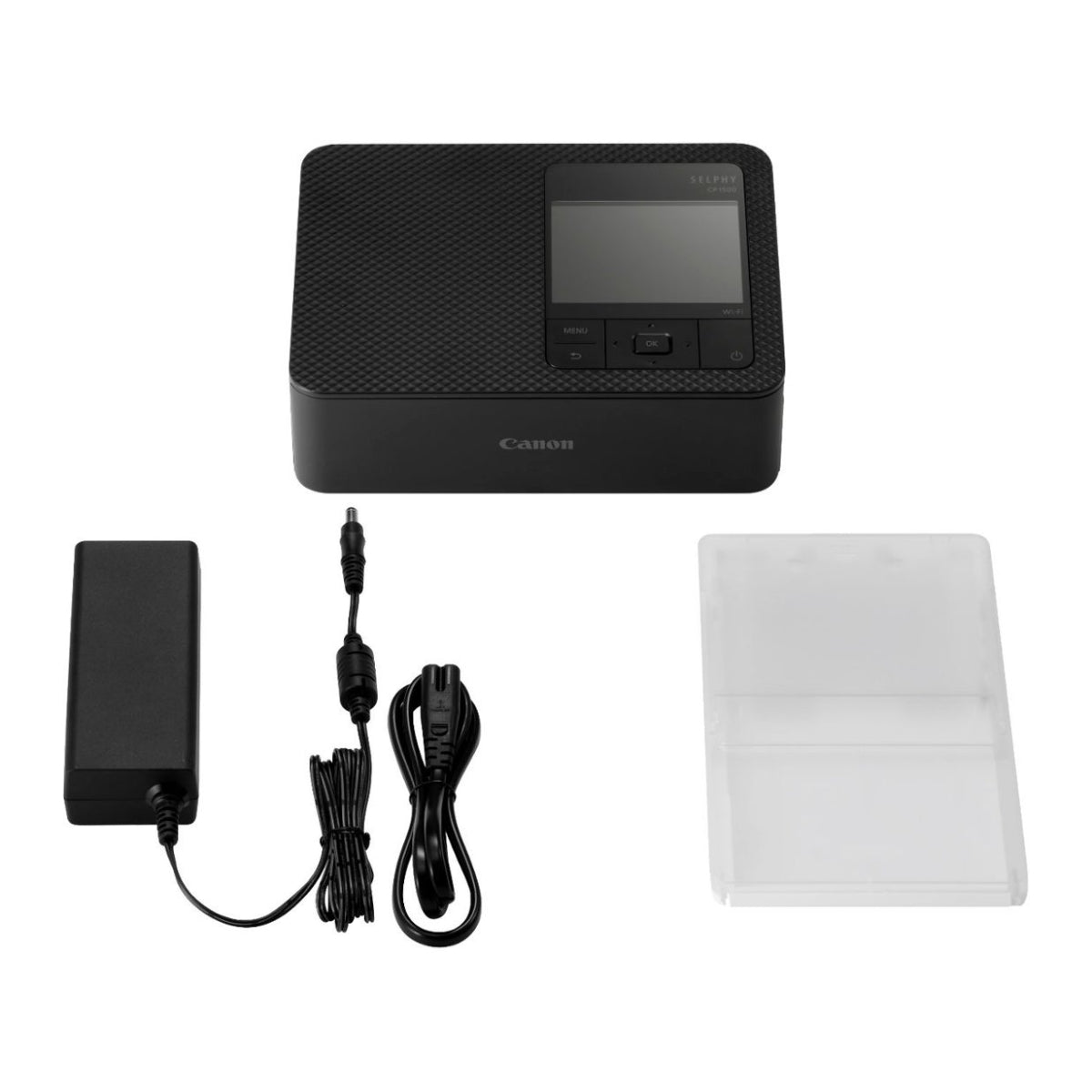 Canon - SELPHY CP1500 Compact Photo Printer - Black + Canon - RP-108 Color Ink/Paper set