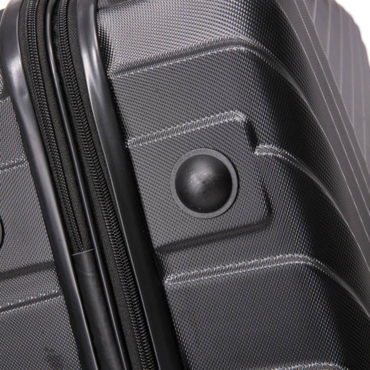 Toscano Prodigio 20" Carry On Hardside Luggage Suitcase - Jet Black