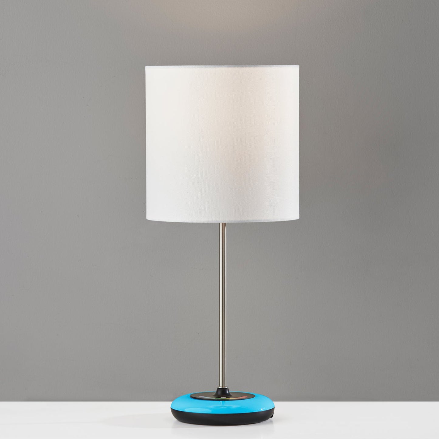 Adesso Mia Color Changing Table Lamp, Brushed Steel