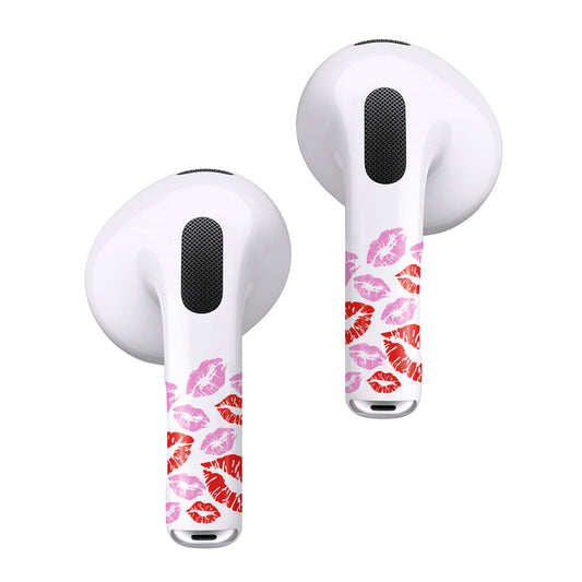 ROCKMAX AirPods (3.ª generación) Funda con labios azules y dorados