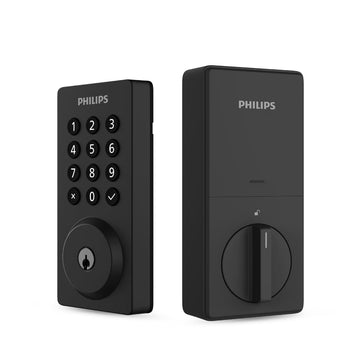 Philips Smart Wi-Fi Door Lock Deadbolt with Push Button Lighted Keypad - Black